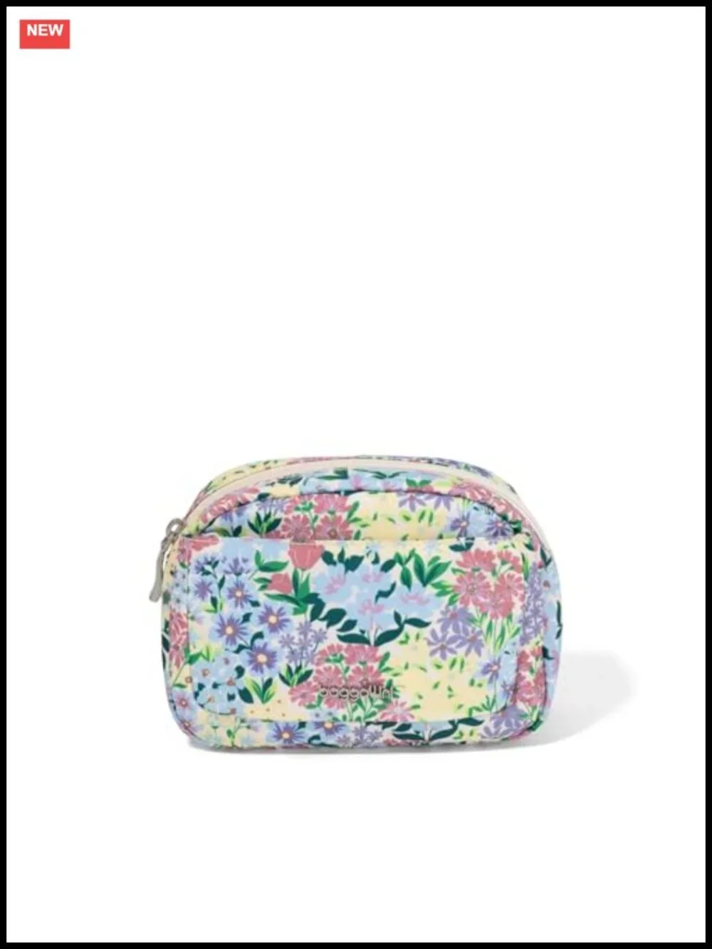 Lightweight Travel Cosmetic Pouch with Multiple Pockets, Nylon Makeup Organizer